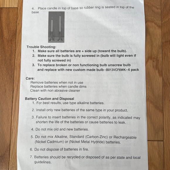 Battery Operated Window Candles - Picture 3 of 11